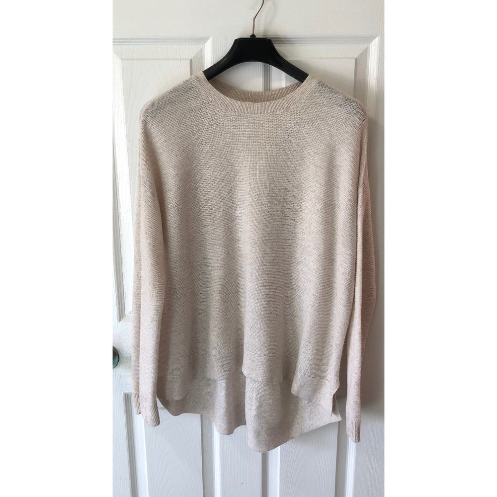 Lou & Grey Oatmeal/Cream Lightweight knit sweater